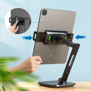 Powerology Smart-Clamp Phone & Tablet Mount - Black product image — product view 3