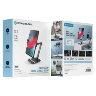 Powerology Smart-Clamp Phone & Tablet Mount - Black product image — product view 4