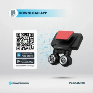 Powerology Dual Lens Dash Camera - Black product image — product view 4