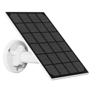 Powerology Wireless Outdoor Camera with Solar Panel - White product image — product view 2