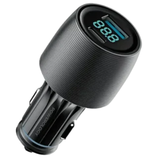 Powerology Velox 83W Dual-Port Car Charger - Black product image — product view 2