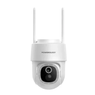 Powerolgoy Built-In Solar Pan & Tilt Outdoor Camera - White product image — product view 2