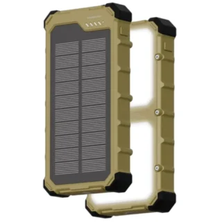 Powerology Solara Solar 10000mAh Power Bank - Khaki product image