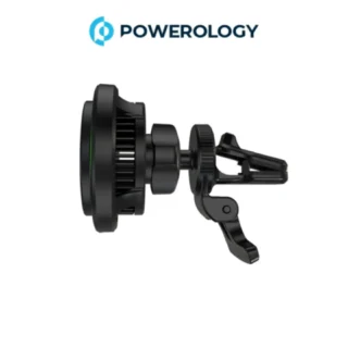 Powerology Qi2 Standard - 15W Compatible With iPhone15 MagSafe Fast Charger - Black product image — product view 3