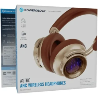 Powerology Astro Anc Wireless Headphones - Khaki product image — product view 4