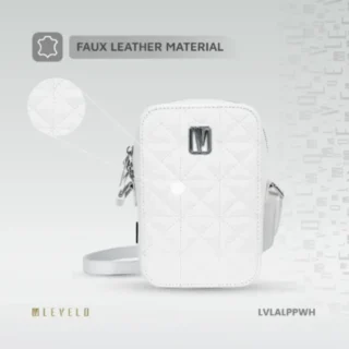 Levelo Albino Ladies Phone Pouch - White product image — product view 3