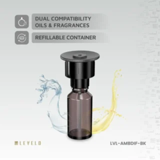 Levelo 2000mAh Ambiance Car Aroma Diffuser - Black product image — product view 4