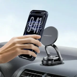Powerology FlexiMount MagSafe Car Holder - Black product image