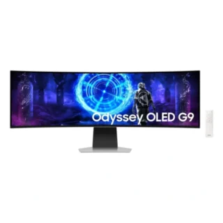 SAMSUNG 49″ Odyssey OLED G9 DG952S Curved Smart 240Hz 0.03ms DQHD HDR Speaker Gaming Monitor product image — product view 2
