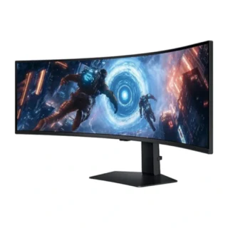 Samsung Odyssey G9 G91F 49" DQHD (5120 x 1440), VA Panel, 1ms(GTG), 144Hz, VESA DisplayHDR 600, AMD FreeSync Premium Pro, HDMI 2.1, Ergonomic Stand, 1000R Curved Gaming Monitor LS49FG910EMXUE product image — product view 2