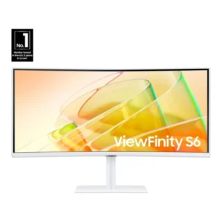 Samsung 34-inch Viewfinity S65tc Series Ultra-wqhd 1000r Curved Computer Monitor Hdr10 100hz Amd Freesync Thunderbolt 4 Height Adjustable Stand Built-in Speakers LS34C650TAMXUE product image — product view 2