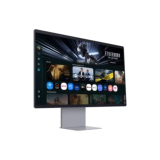Samsung 32" Smart Monitor M9 M90SF 4K OLED Samsung Vision AI - Silver product image — product view 2