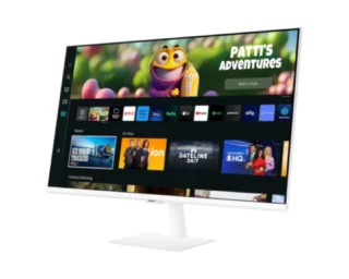 Samsung LS27CM501EMXUE M5 Smart Monitor - 27.0" VA FHD / 4ms / USB / HDMI / Wi-Fi / Bluetooth / White - Monitor LS27CM501EMXUE product image — product view 2