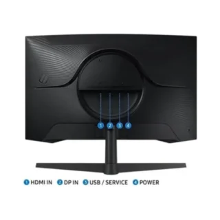 Samsung 27" Odyssey G5 G55c Qhd 165hz 1ms Curved Gaming Monitor LS27CG552EMXUE product image — product view 4