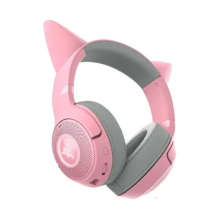 Razer Kraken Kitty V2 Bt Quartz Edition Wireless/bluetooth Gaming Headset Rgb With Kitty Ears - Pink product image — product view 3