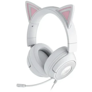 Razer kraken kitty v3 x - gaming headset - white product image — product view 2