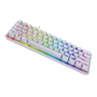 Razer Huntsman Mini 60% Optical Gaming Keyboard - Mercury White product image — product view 3