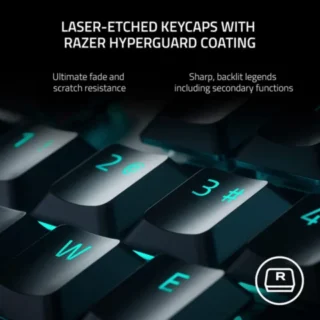 Razer Deathstalker V2 Wired Low Profile Optical Gaming Keyboard Linear Low Profile Optical Red Switch product image — product view 3