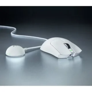 Razer Viper V4 Pro Ultra-Light Weight Wireless Symmetrical Esports Gaming Mouse - White product image — product view 3