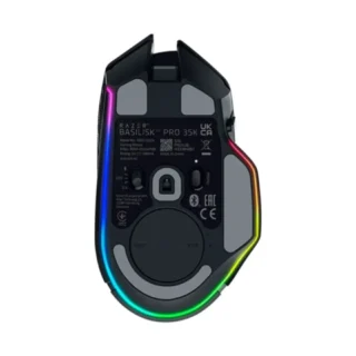 Razer Basilisk V3 Pro 35K Fully Customizable Wireless Ergonomic Gaming Mouse - Black product image — product view 3
