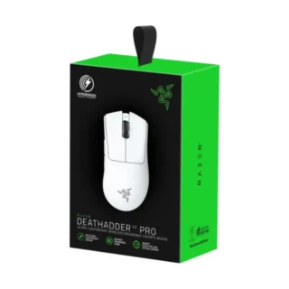 Razer Deathadder V3 Pro Ultra-lightweight Wireless/wired Ergonomic Esports Mouse Up To 90 Hours Battery Life White product image — product view 4