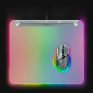 Razer FireFly V2 Pro Fully illuminated RGB Gaming Mouse Mat - Phantom White Edition product image — product view 4