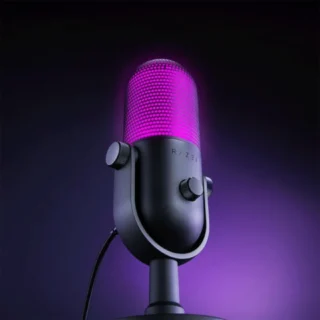 Razer Seiren V3 Chroma Rgb Usb Microphone With Tap-to-mute, Supercardioid Condenser Mic - Black product image — product view 2