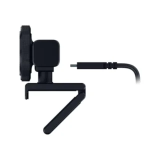 Razer Kiyo V2 Webcam 4K 30FPS with AI-Powered Auto-Framing, One-Click Image Enhancement, High Dynamic Range, Ultra-Wide-Angle Lens, Compatible with Open Broadcaster Software and Xsplit - Black product image — product view 3