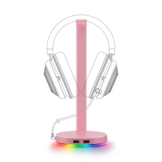 Razer Base Station V2 Chroma Gaming Headset Stand USB Hub - Quartz product image — product view 2