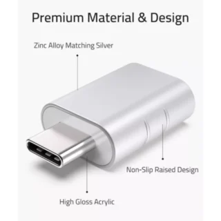 Syntech USB To USB C Adapter - Silver product image — product view 2