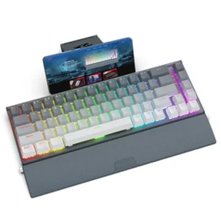 Redragon Shaco K641 Pro Wireless Aluminum Keyboard Red Switch - Grey White (English) product image — product view 2