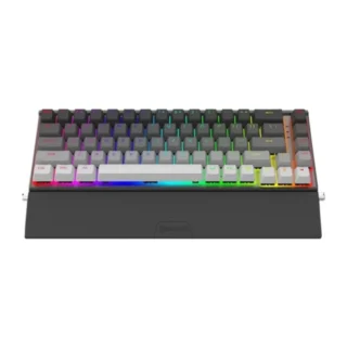 Redragon Shaco K641 Pro Wireless Aluminum Keyboard Red Switch - Grey White (English) product image — product view 4