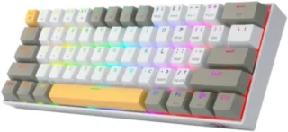 Redragon DRACONIC PRO Wired/2.4G/BT Mechanical Gaming Keyboard - (K530-YL&WT&GY-RGB-PRO) product image — product view 3