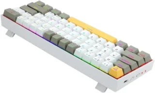 Redragon DRACONIC PRO Wired/2.4G/BT Mechanical Gaming Keyboard - (K530-YL&WT&GY-RGB-PRO) product image — product view 4