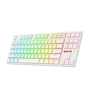 Redragon Anubis K539 Wireless RGB TKL Mechanical Gaming Keyboard - White — product view 2