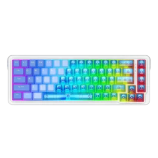 Redragon NOVA K709 HE Rapid Trigger Gaming Keyboard (Transparent Blue Keycaps) product image — product view 2