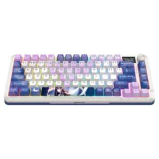 Redragon Flekact Pro 3modes Connection With Lcd Screen Gasket Mounted Mechanical Keyboard - Animated Theme product image — product view 3