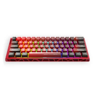 REDRAGON K753-RGB CNC Red 60% UltraMag Wired Magnetic HE Gaming Keyboard - Red product image — product view 2