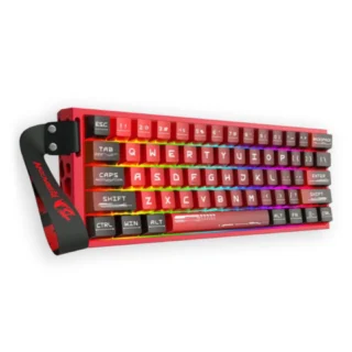 REDRAGON K753-RGB CNC Red 60% UltraMag Wired Magnetic HE Gaming Keyboard - Red product image — product view 3