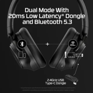 Hyperx Cloud Mix 2 – Dual Wireless Over-ear Headphones With Anc – Black product image — product view 3