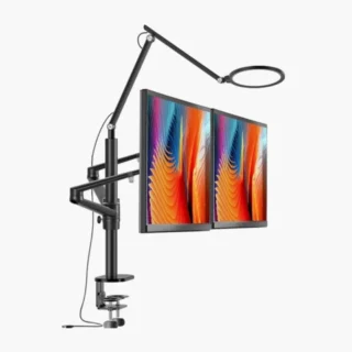 Dual Monitor Stand With Lamp (Ol-2lt) product image — product view 3