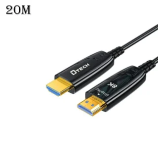 Skip to the beginning of the images gallery Dtech Optical Fiber 8k Hdmi 2.1 Extension Cable - 20m product image