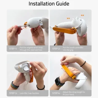 SYNTECH VR CONTROLLER GRIP COVER COMPATIBLE WITH QUEST2 product image — product view 3