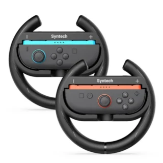 Syntech Steering Wheel for Nintendo Switch2 JoyCons (2 Pack, Black) product image