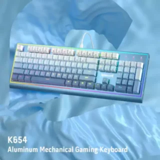 REDRAGON K654 BLUESIREN RGB GAMING KEYBOARD WIRED MECHANICAL KEYBOARD RED SWITCH product image — product view 3