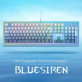 REDRAGON K654 BLUESIREN RGB GAMING KEYBOARD WIRED MECHANICAL KEYBOARD RED SWITCH product image — product view 4