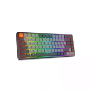 Redragon Azure 75% Low-Profile RGB Wireless Mechanical Keyboard - Grey (Dust-Proof Red Switch) (English) product image — product view 4