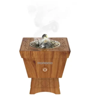 Porodo Lifestyle Classic Wood-Finish Portable Incense Burner - Brown product image