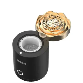 Porodo Lifestyle Rose Mini Incense Burner - Black product image — product view 3