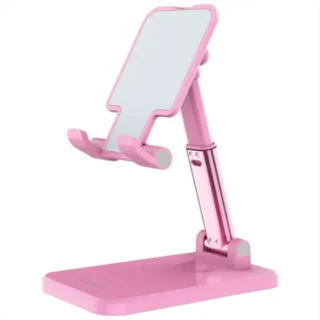 Porodo Desktop Phone & Tablet Stand with Adjustable Telescopic Rod - Pink product image
